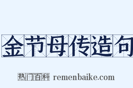 金节母传造句是什么意思的图片